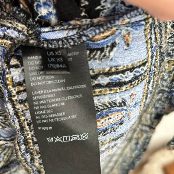 Free People Anthropologie Moonlight Dance Dress Tunic Boho Bohemian Flora XS - Picture 8 of 14